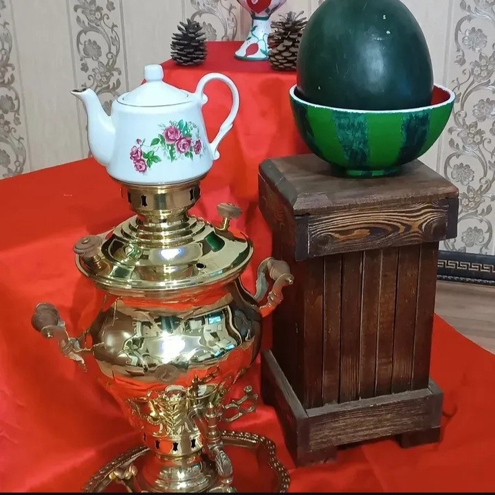 کاسه سفالی طرح هندوانه